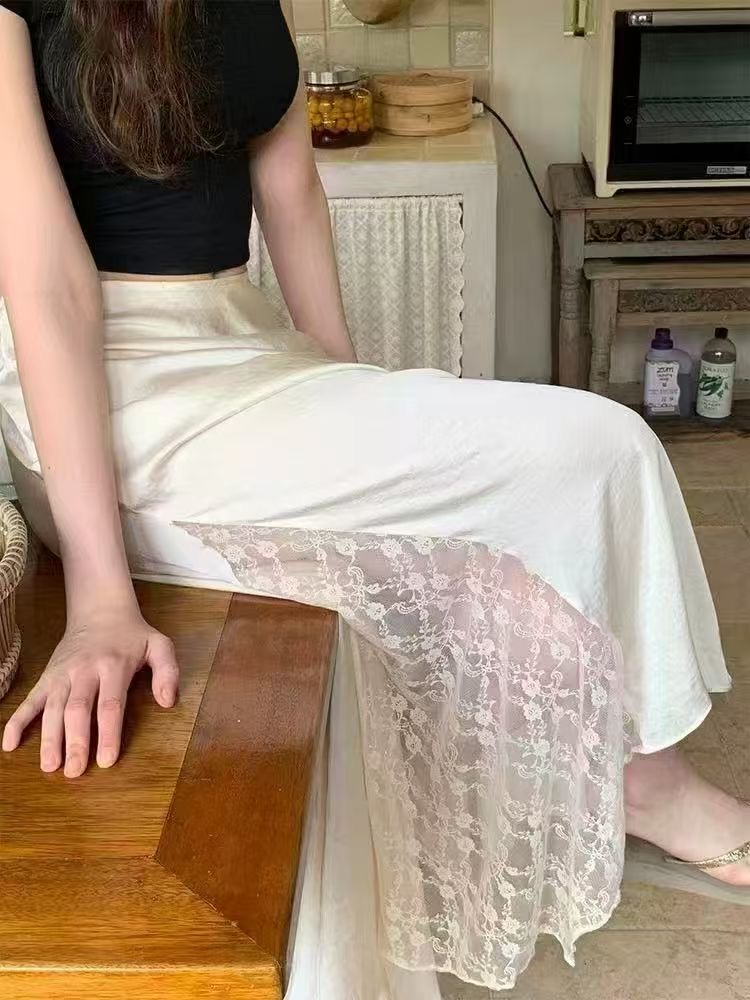 CM3 6963緞面蕾絲裙:圖片 4