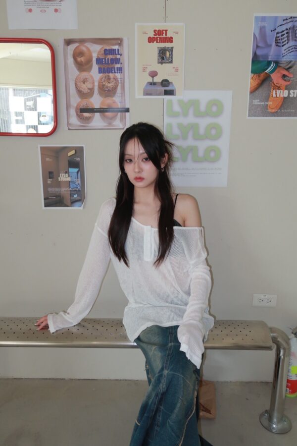 CJ7838-c2Ｕ領美背罩衫：圖片 5