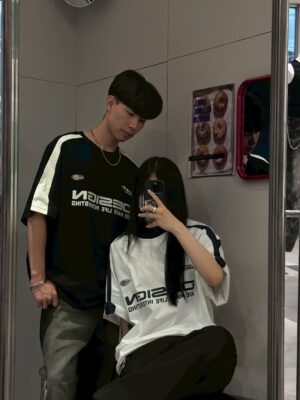 ［🇰🇷正韓］KJ0240 賽車LOGO高磅短T