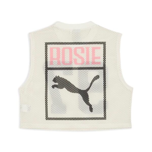 H9454 PUMA x Rosie 聯名款系列網布休閒背心-白：圖片 2