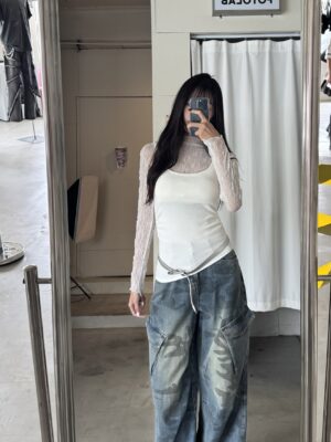 CA3 A1111藍迷彩工裝彎刀褲