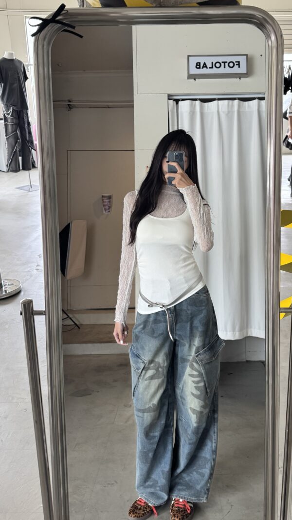 CA3 A1111藍迷彩工裝彎刀褲