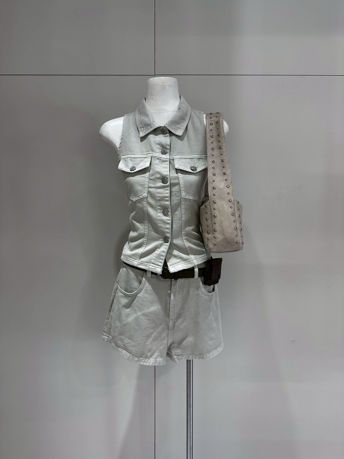 CS1 6055牛仔排扣套裝