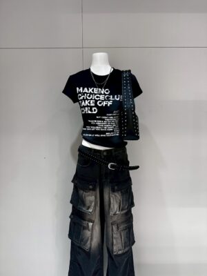 CS1 1430美式噴漆英文短袖