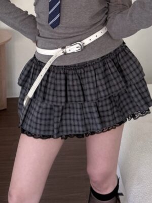 CS2806329格紋蛋糕裙