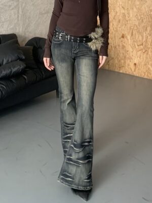 CS2 3292 爆裂紋喇叭褲