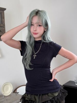 CO1 2488 立領修身設計短袖