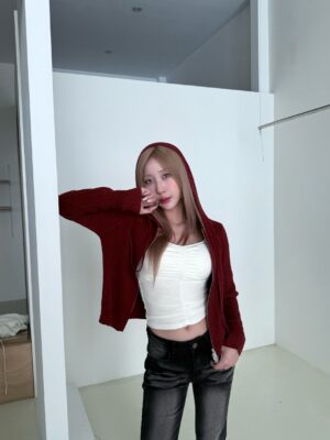 CO1 803334 麻花針織短版外套