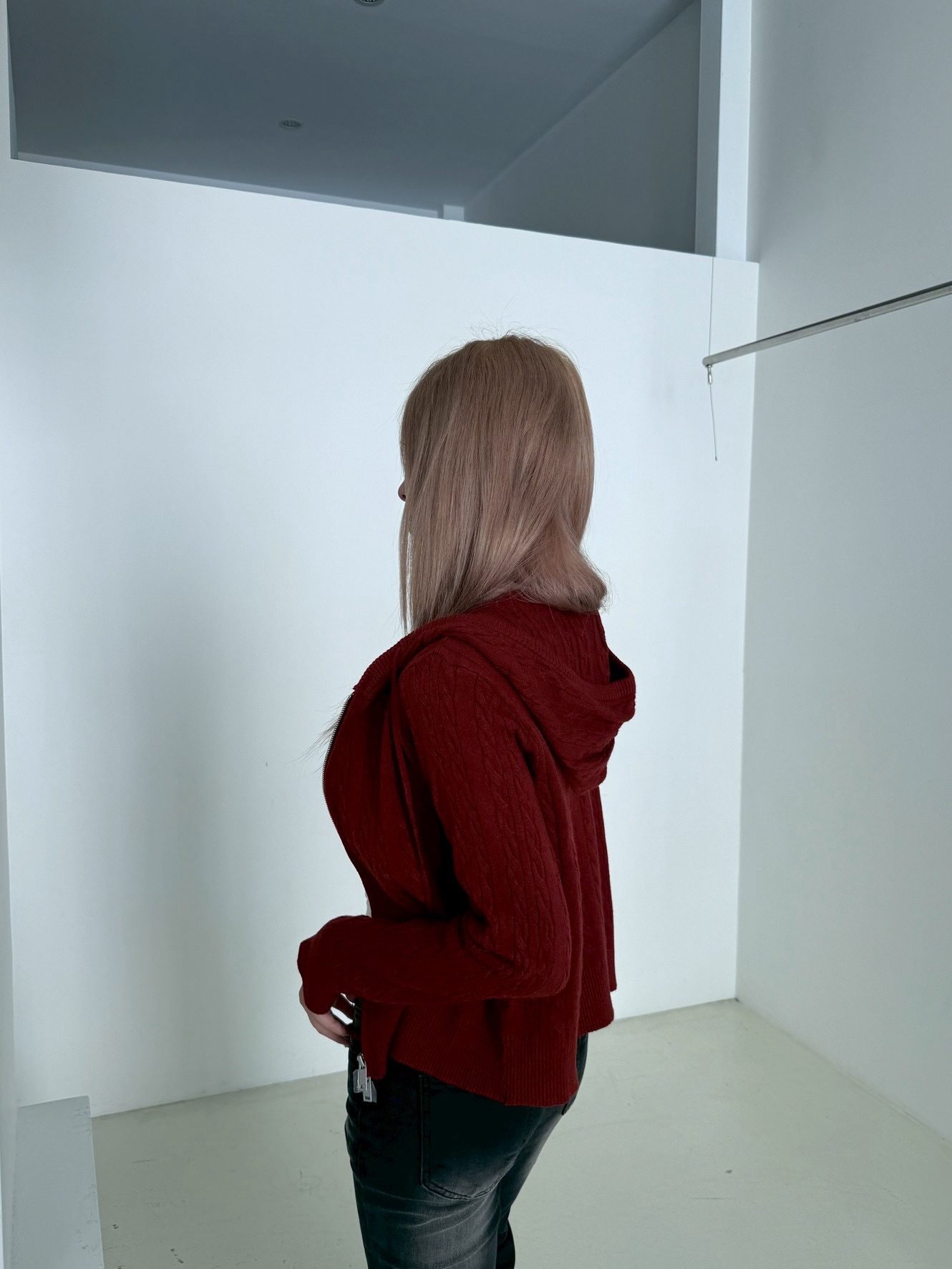 CO1 803334 麻花針織短版外套:圖片 16