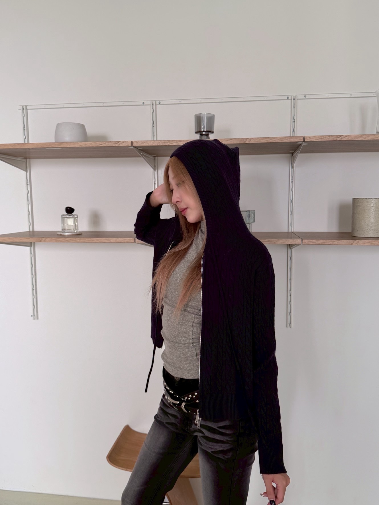 CO1 803334 麻花針織短版外套:圖片 13