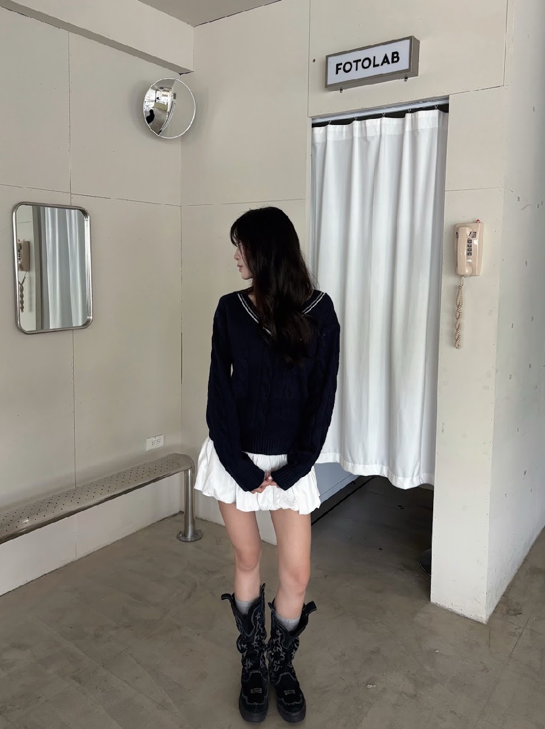 CN2 926絨感花苞裙(附皮帶):圖片 9