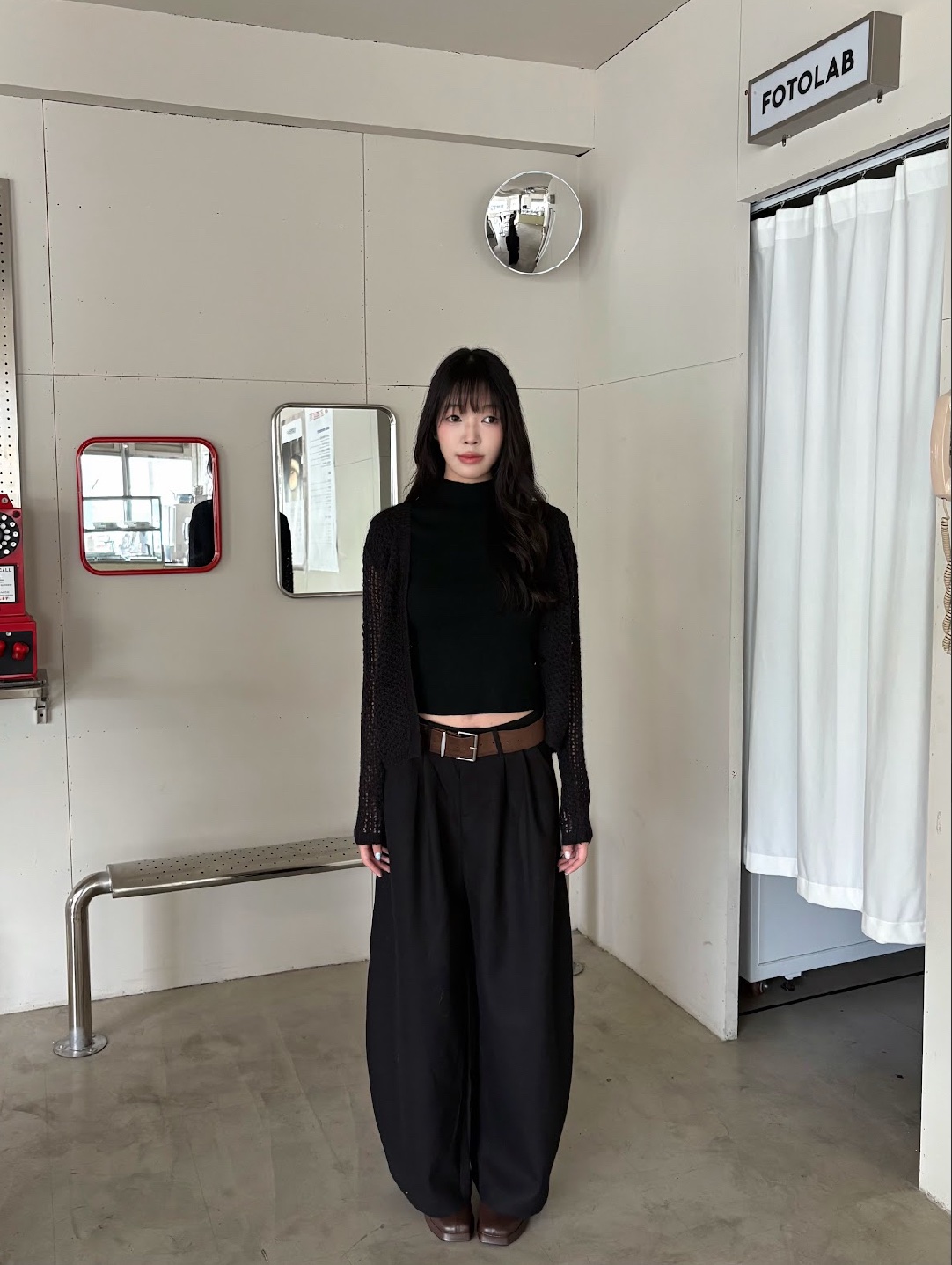 CN2 25936 闊腿厚磅西裝褲(附皮帶):圖片 2