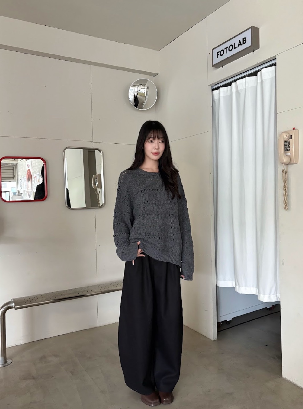 CN2 80136不規則交錯針織上衣(附帽子):圖片 3