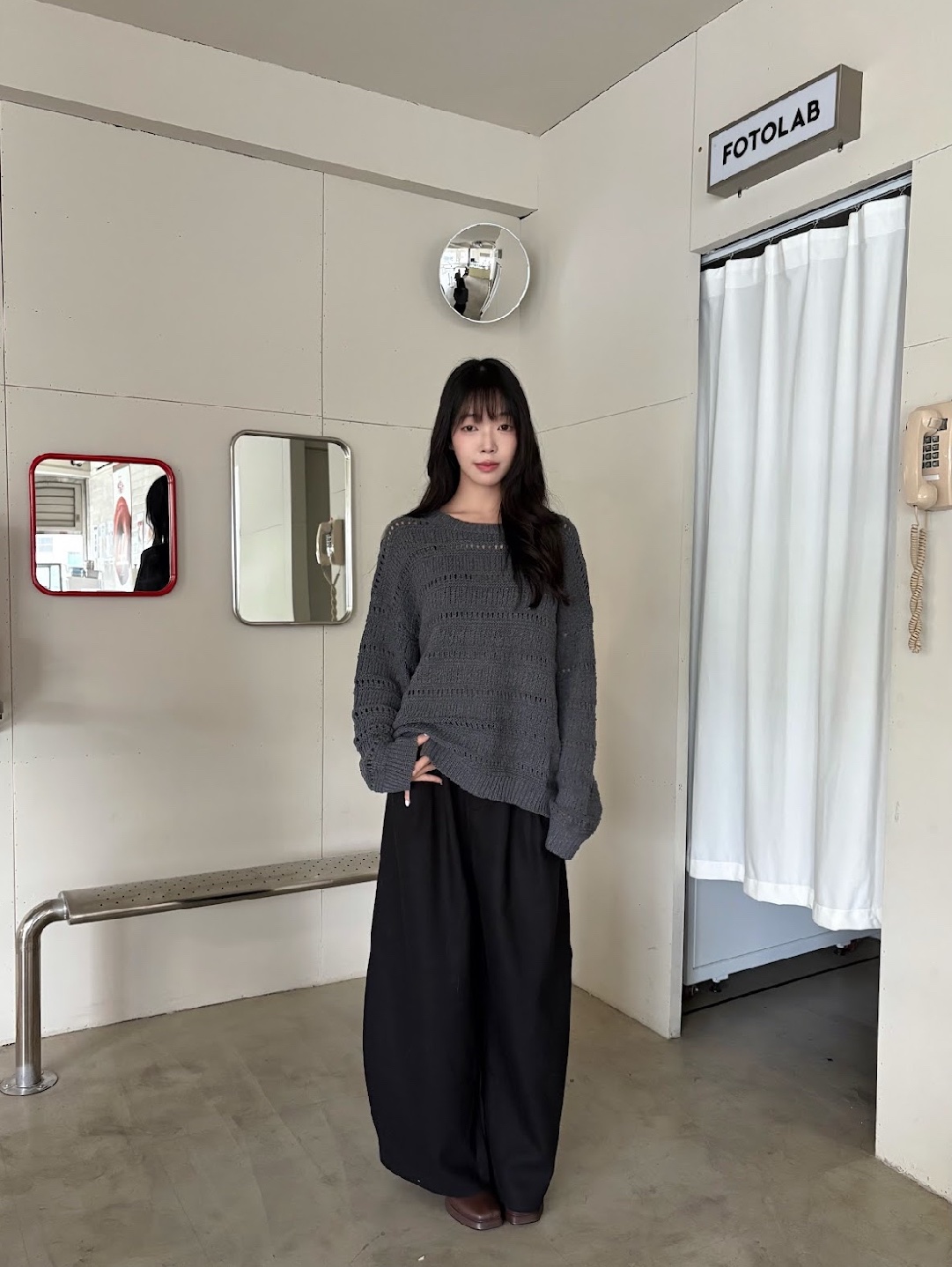 CN2 80136不規則交錯針織上衣(附帽子):圖片 2