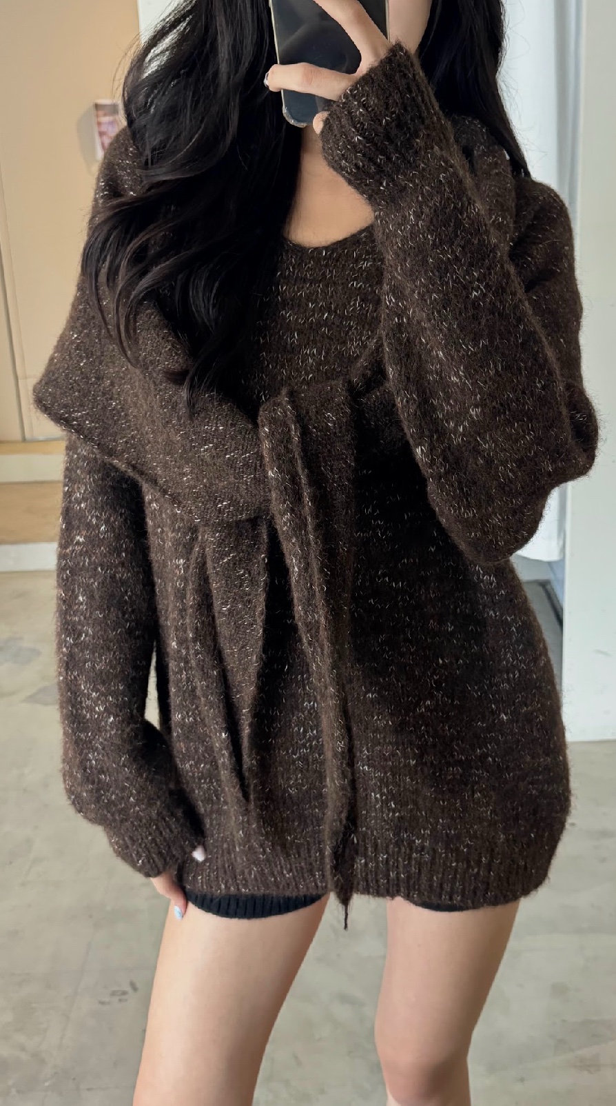 CN2 H03聖誕樹色系大毛衣(附圍巾):圖片 6