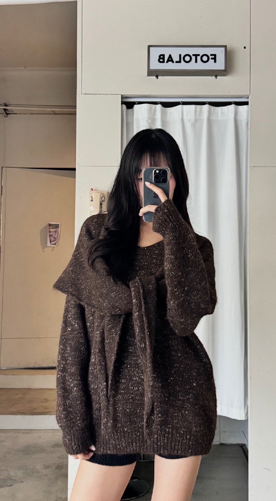 CN2 H03聖誕樹色系大毛衣(附圍巾):圖片 5