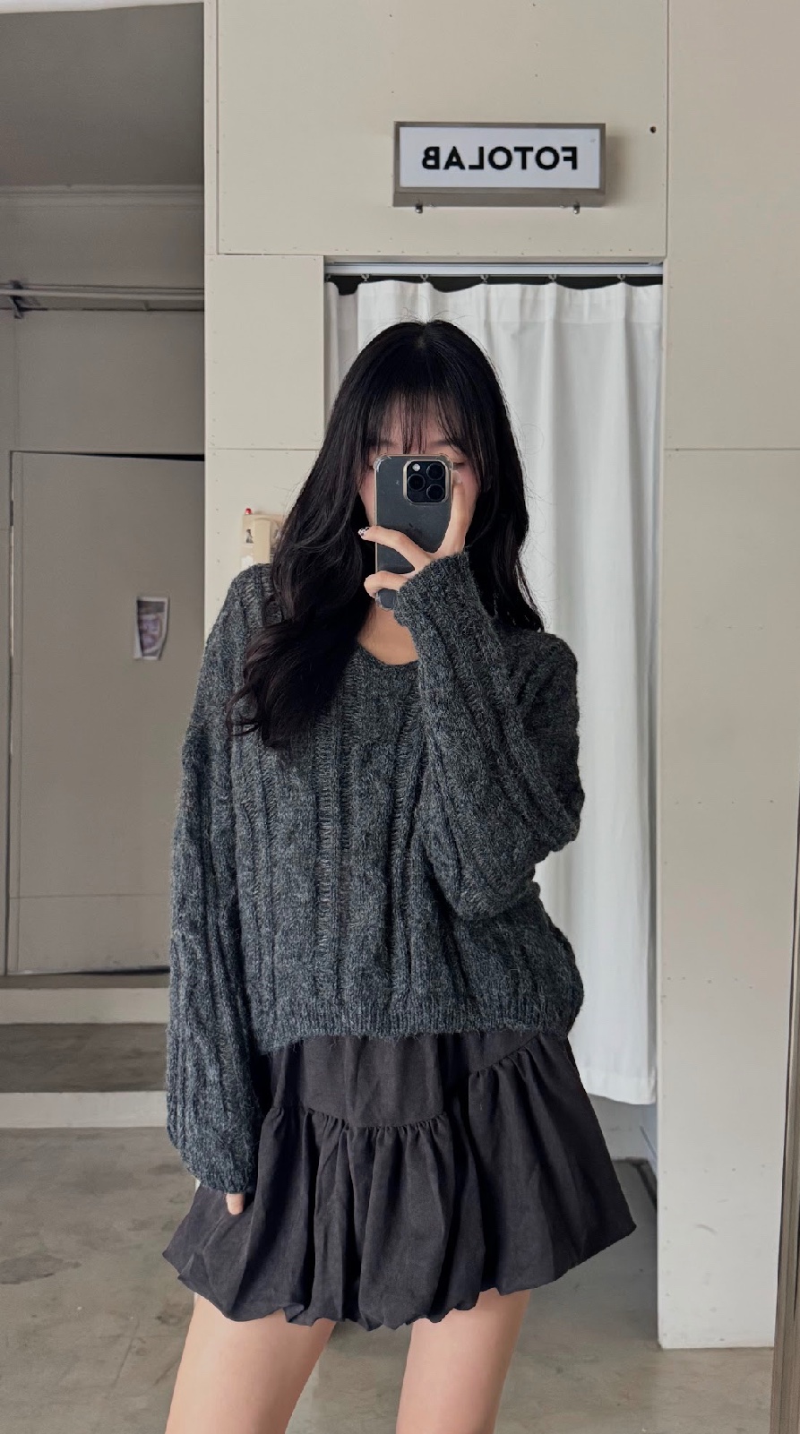 CN2 9116v 麻花編織V領毛衣:圖片 5