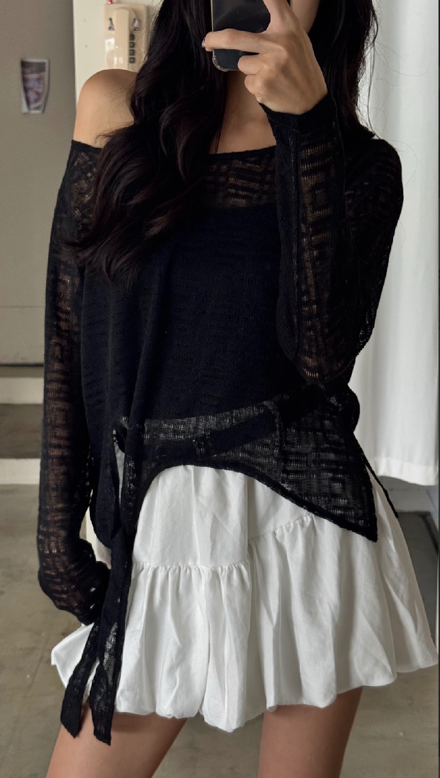 CN2 890圓領慵懶風兩件式薄長袖:圖片 4