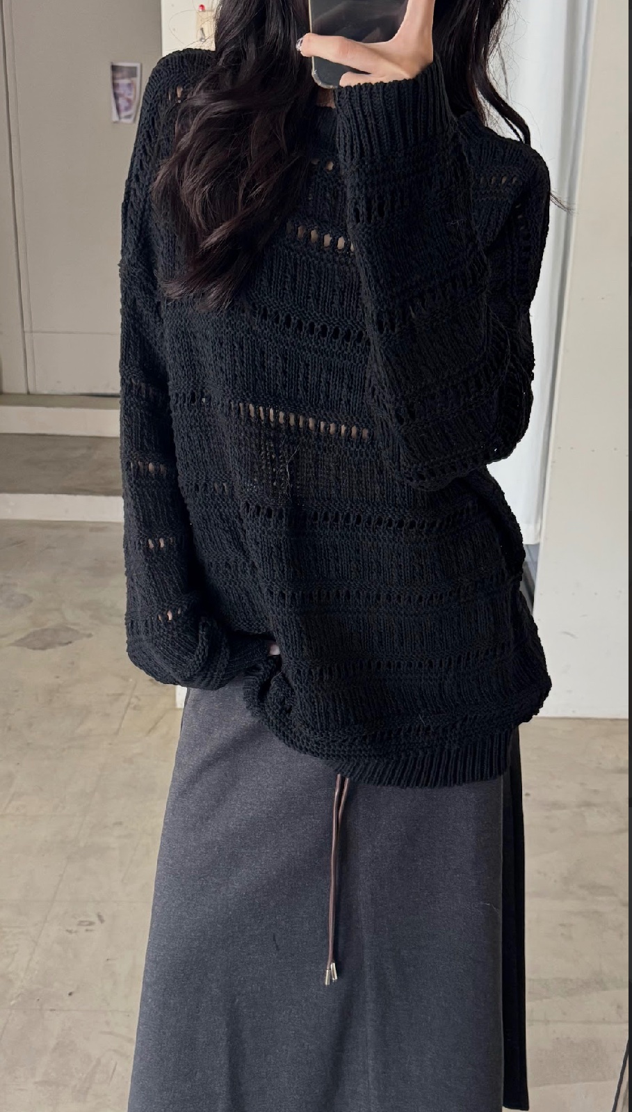 CN2 80136不規則交錯針織上衣(附帽子):圖片 16