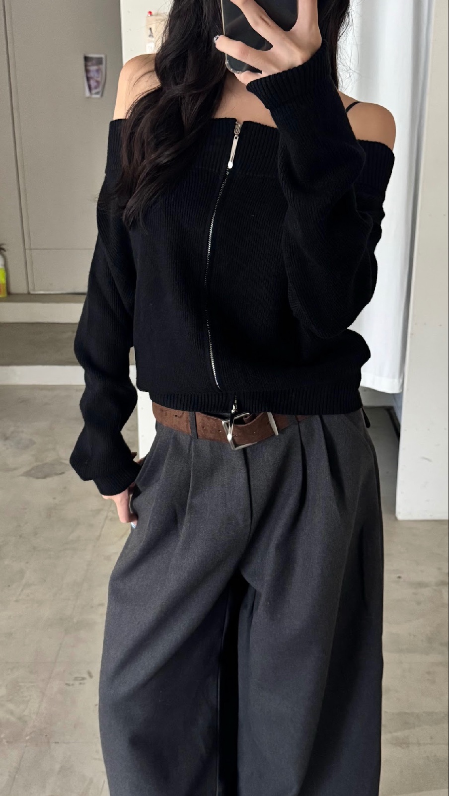 CN2 25936 闊腿厚磅西裝褲(附皮帶):圖片 12