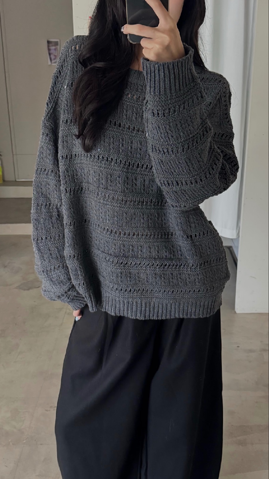 CN2 80136不規則交錯針織上衣(附帽子):圖片 5