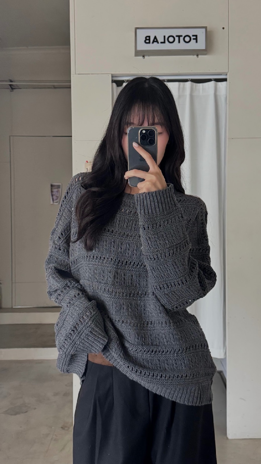 CN2 80136不規則交錯針織上衣(附帽子)