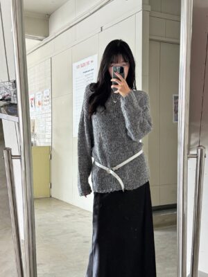 CN1 8993緞面質感長裙