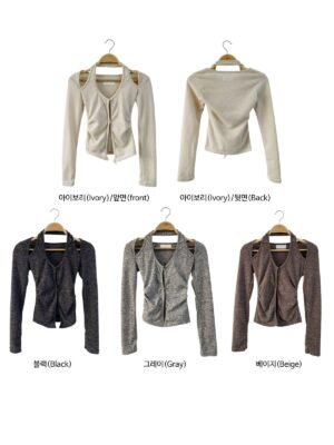 ［🇰🇷正韓］KD03 掛脖排扣假兩件長袖