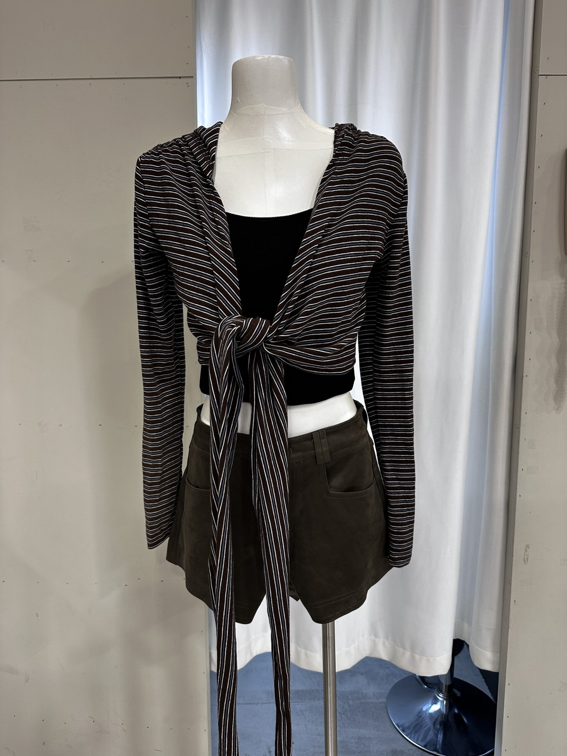 CD2撞色條紋小外套:圖片 3