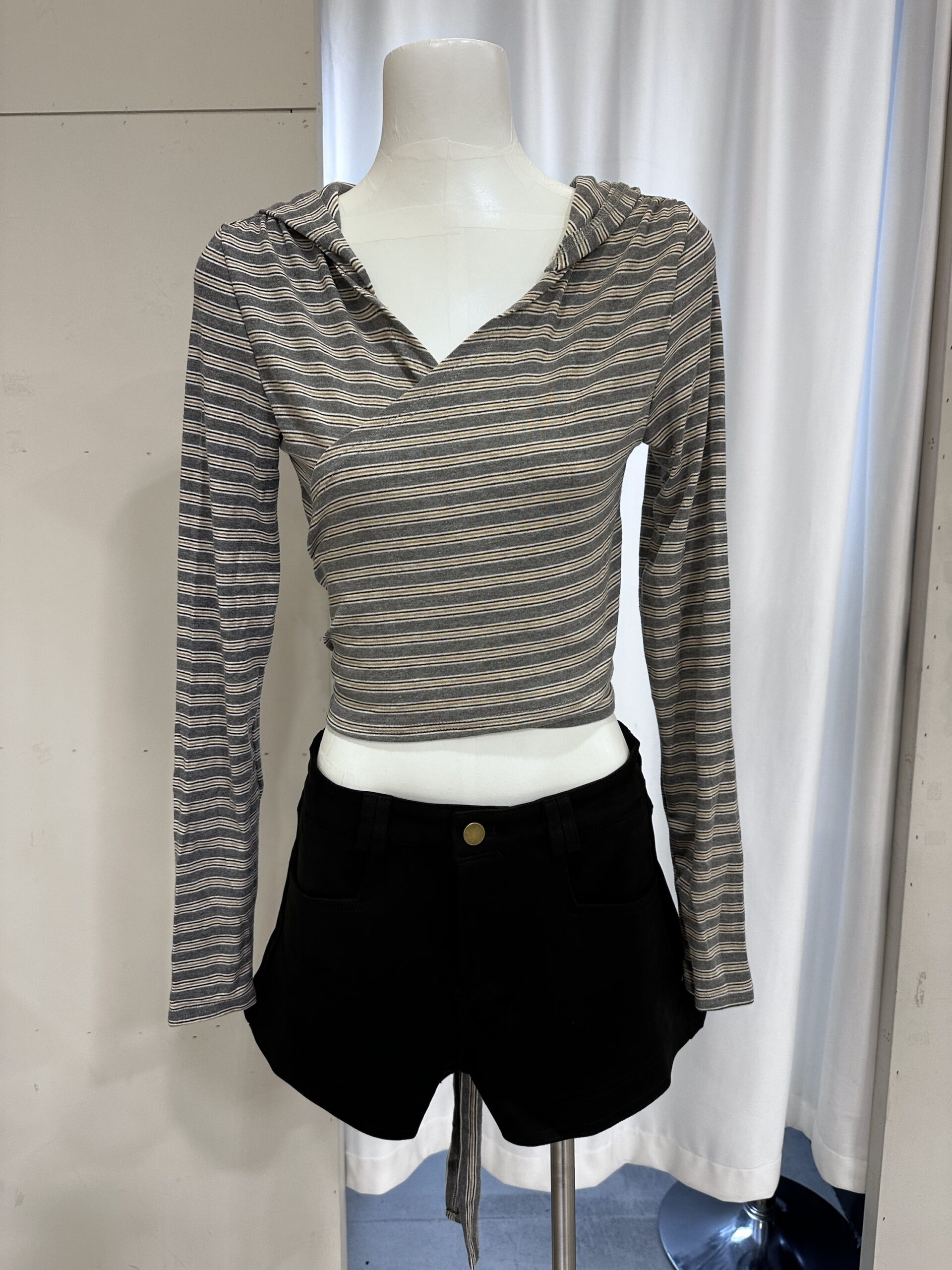 CD2撞色條紋小外套:圖片 4