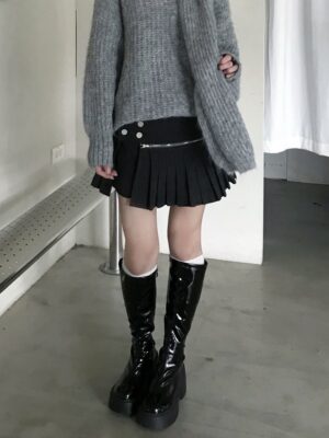 CF1 9758 時髦卯釘設計款褲裙