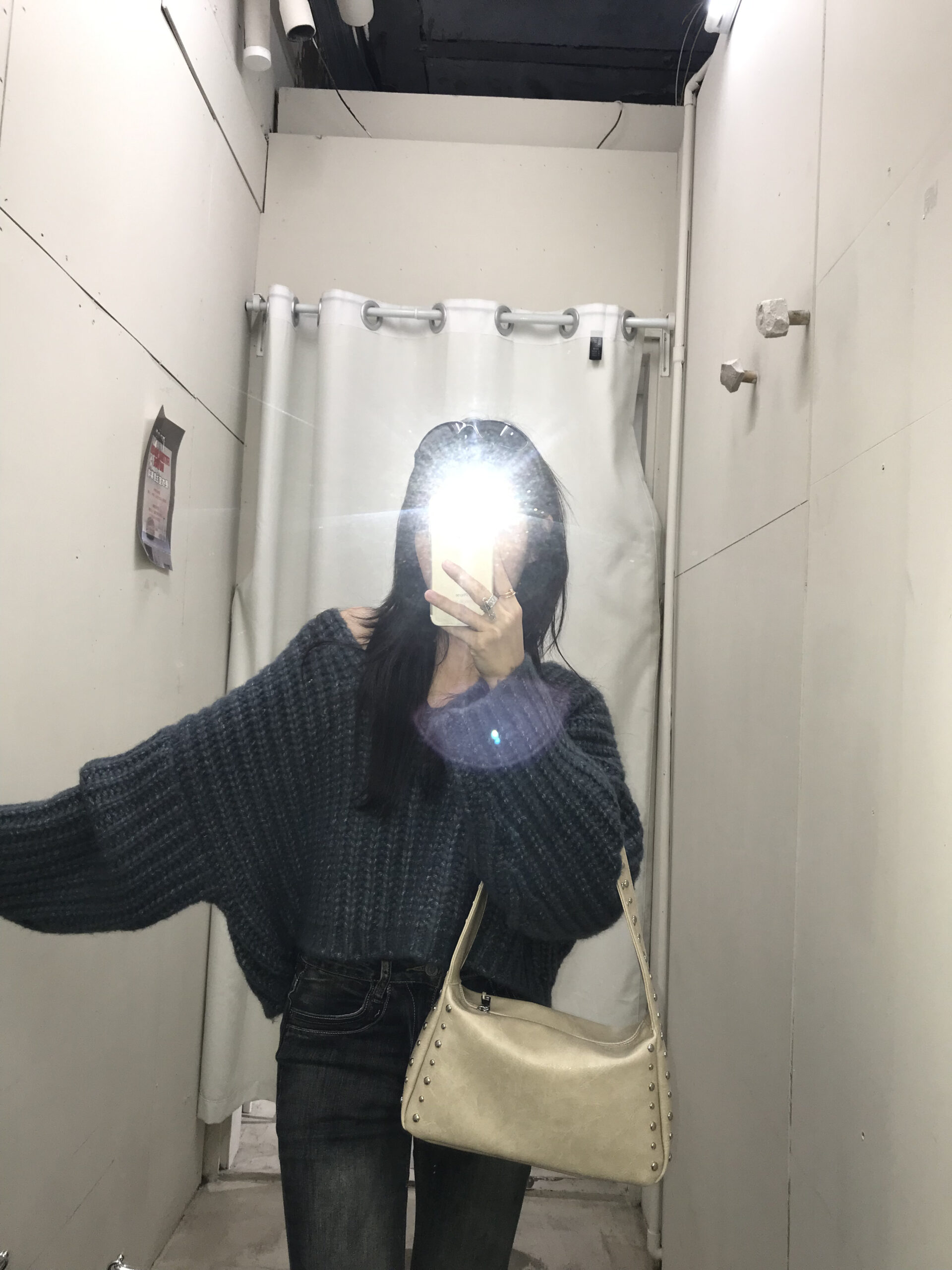 CJ1 85350粗針織短版v領毛衣:圖片 10