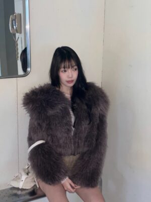 CJ2 615質感長毛外套