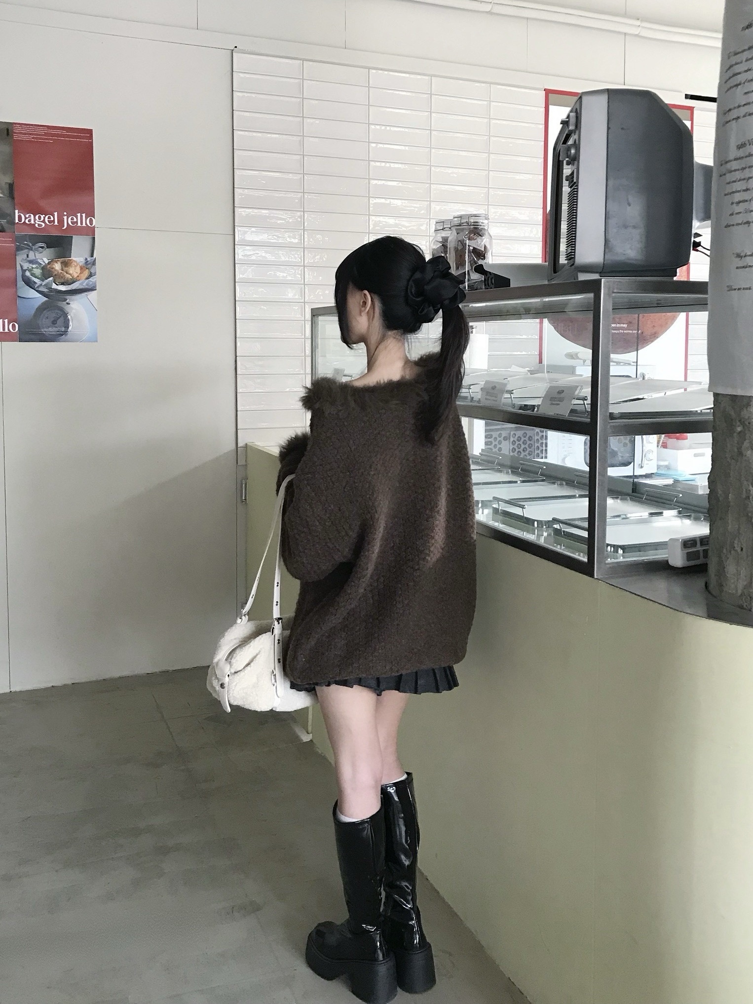 CF1 7723 拼接毛邊針織毛衣:圖片 13