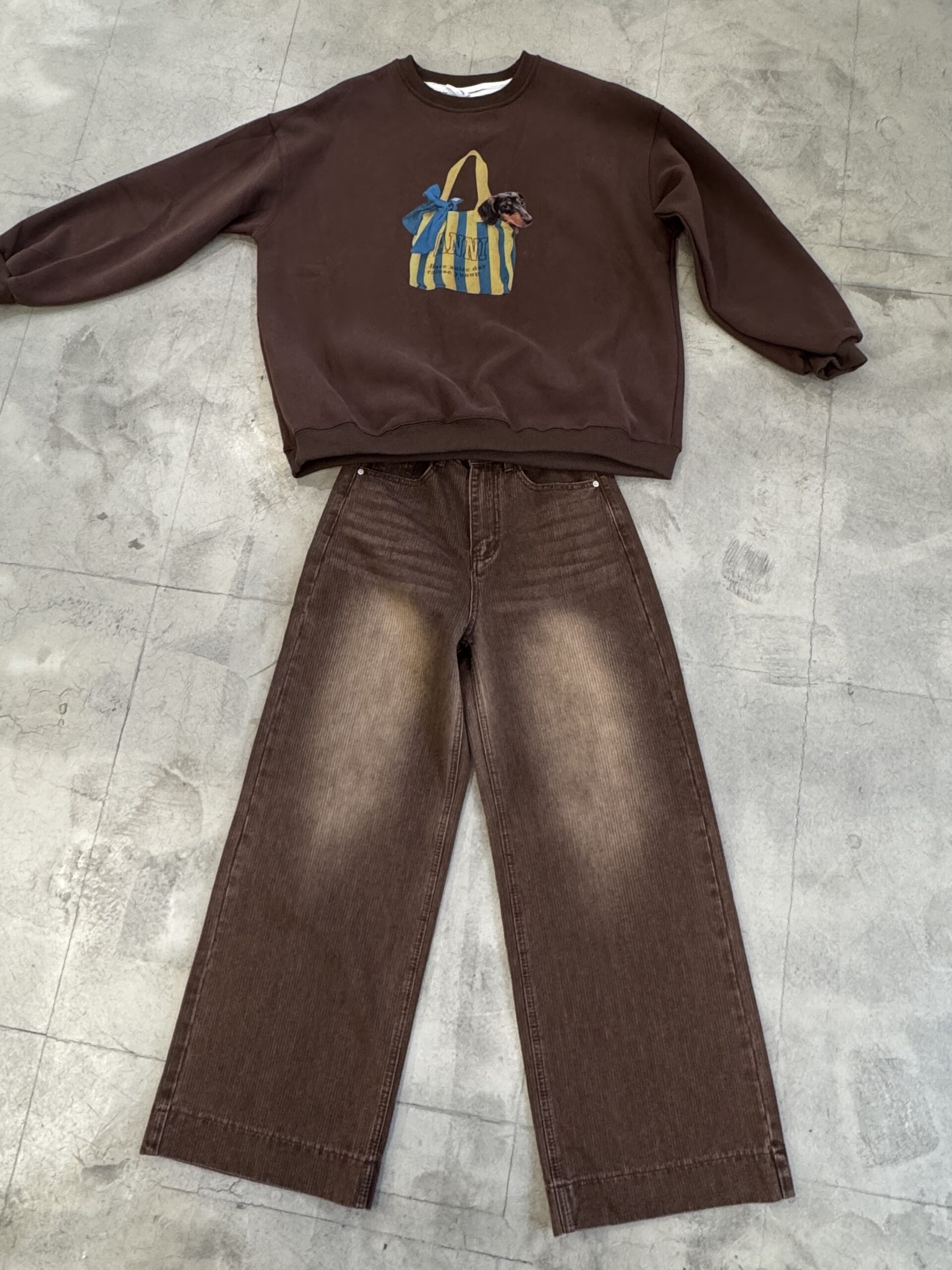 CJ2 8619提袋狗狗圓領上衣:圖片 5