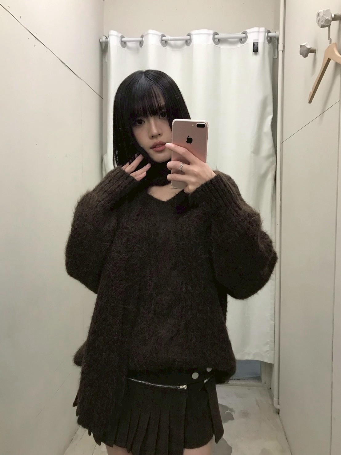 CF1 258808 V領麻花直坑條針織毛衣(附圍巾):圖片 22