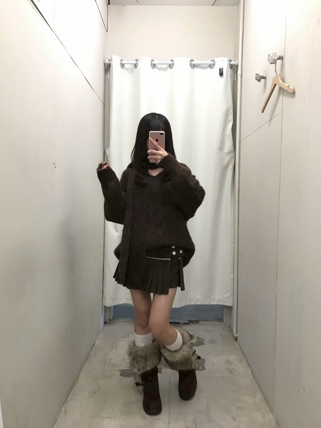 CF1 258808 V領麻花直坑條針織毛衣(附圍巾):圖片 23