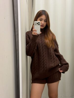 CF2 5047 針織螺紋毛線套裝