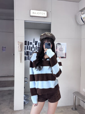 CF2 2563 絨麂皮質感短褲（附皮帶）