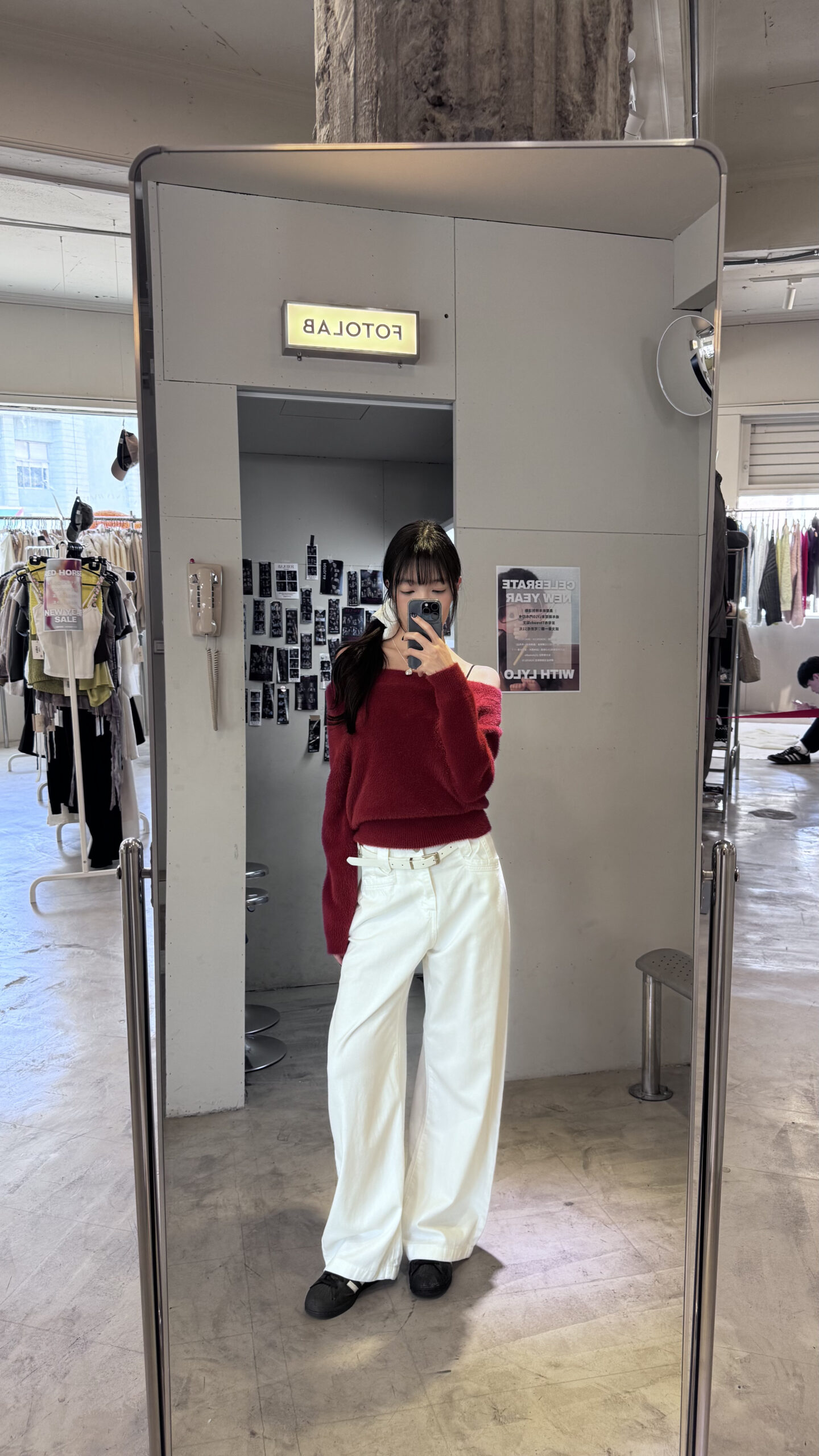 9379 斜肩水貂毛上衣:圖片 6