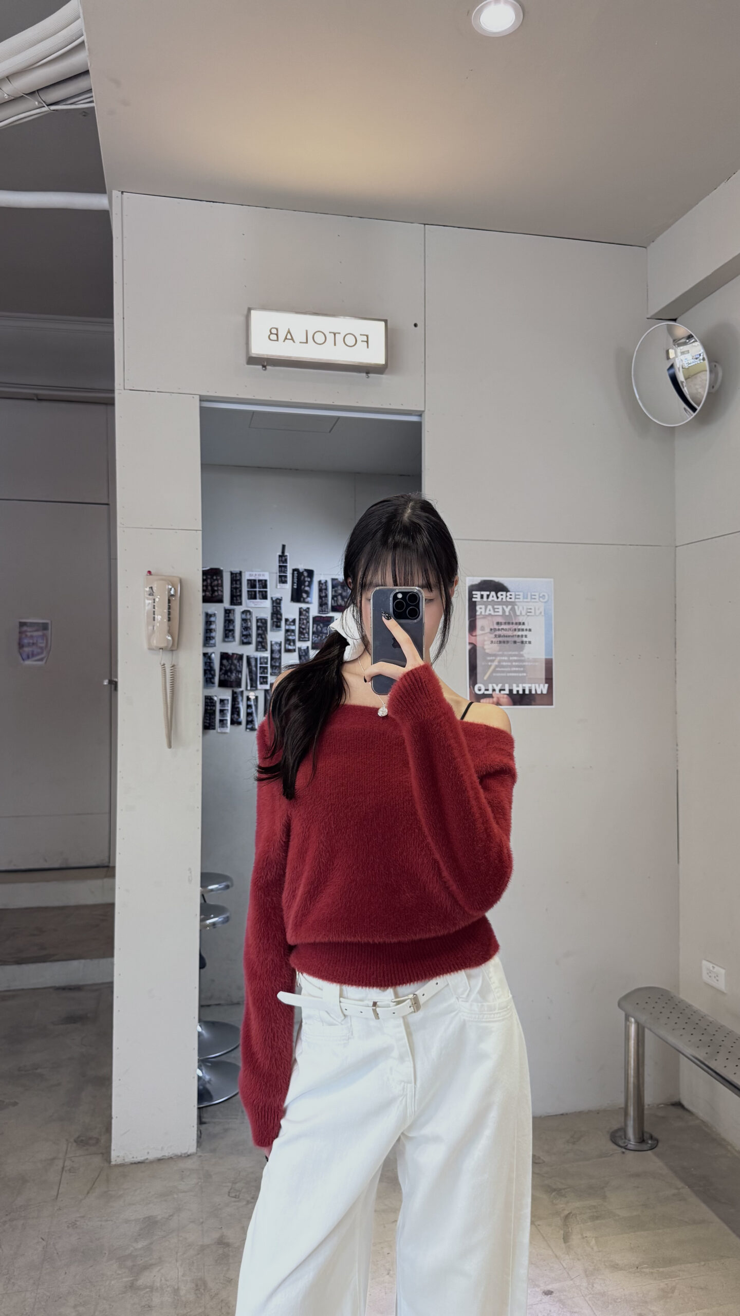 9379 斜肩水貂毛上衣:圖片 5