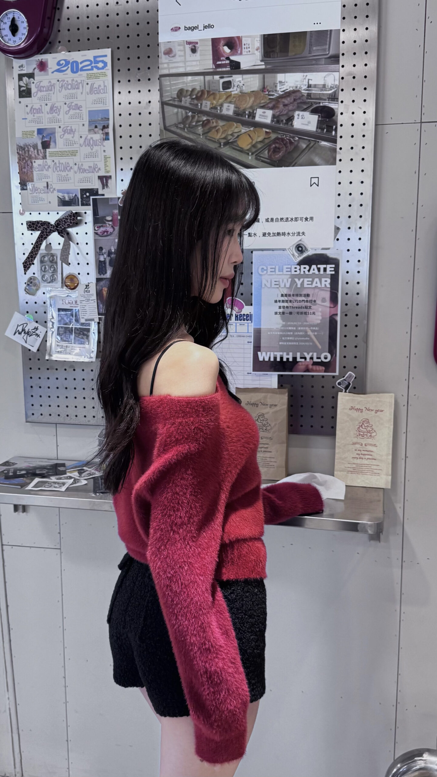 9379 斜肩水貂毛上衣:圖片 2