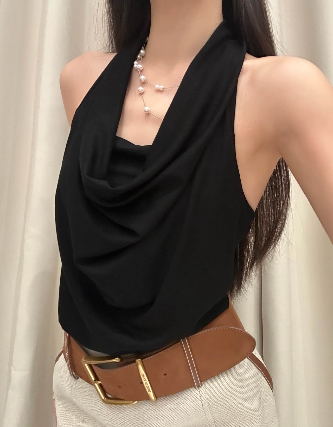 CM04 2616 蕩領麻花掛脖Bra Top:圖片 7