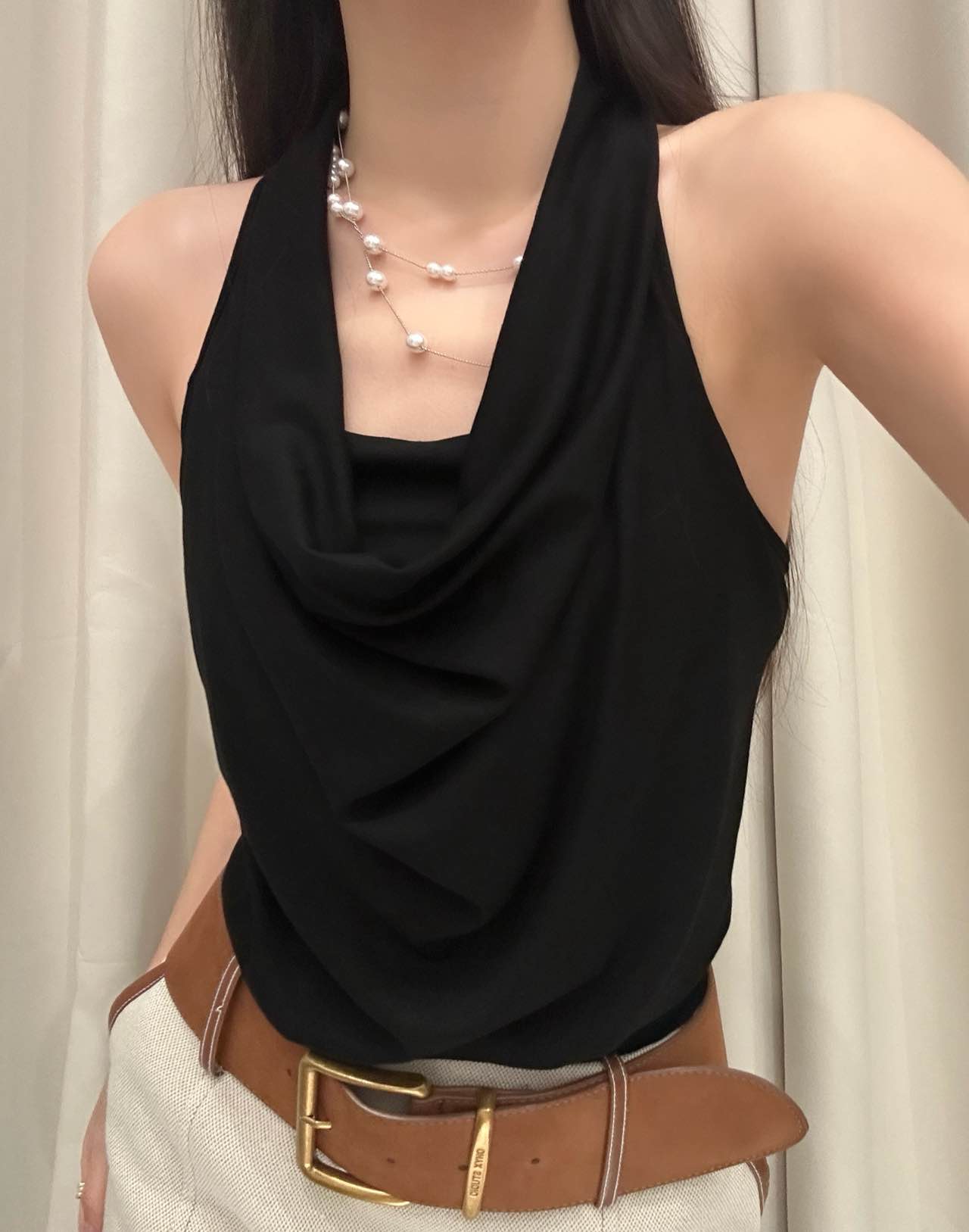 CM04 2616 蕩領麻花掛脖Bra Top:圖片 8