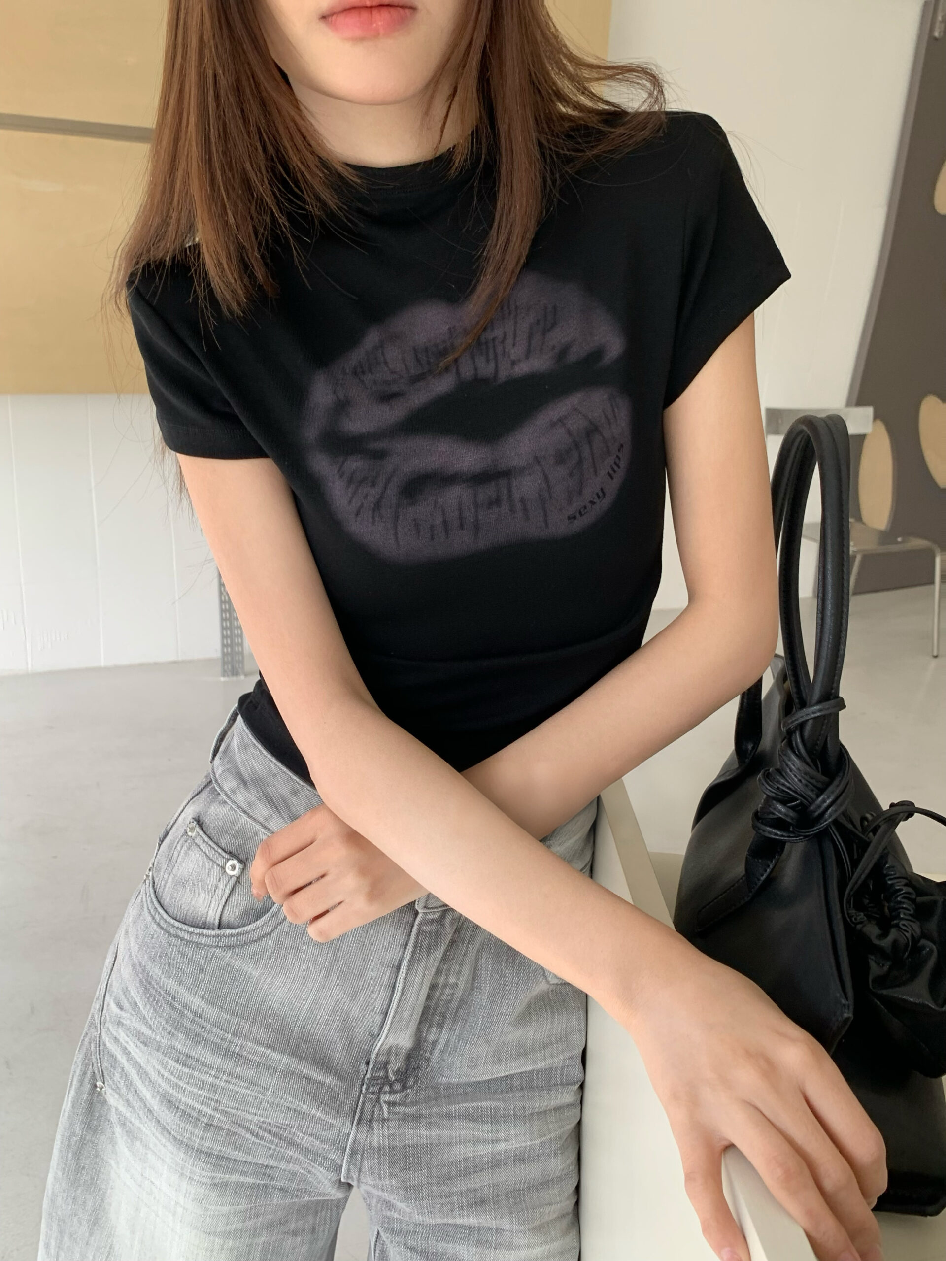 CM04 1465 Sexy Lip小立領上衣:圖片 7