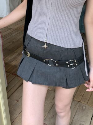 CＭ04 9318 Plaid Pleats 格紋百褶褲裙