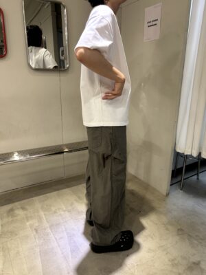 CJ1 405 美式復古設計感褶皺工裝褲