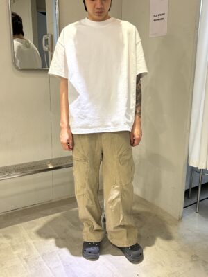 CJ1 406 工裝美式褶皺直筒寬鬆休閒褲